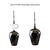 Venetia Ebony Glass Bottle with Aluminium Spired Lid - Short For Sale - Image 11 of 11
