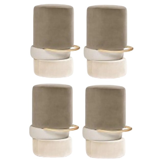 Lipstick Bar Stools by Royal Stranger, Set of 4 For Sale