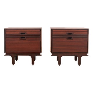 Italian Bedside Cabinets attributed to Bernini, Italy, 1965, Set of 2 For Sale