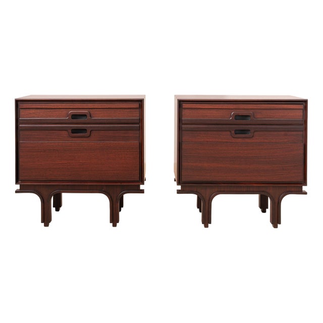 Italian Bedside Cabinets attributed to Bernini, Italy, 1965, Set of 2 For Sale