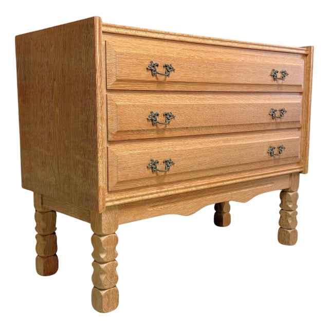 Henning Kjærnulf, Occasional Chest, Oak, Denmark, 1960s, Attributed For Sale