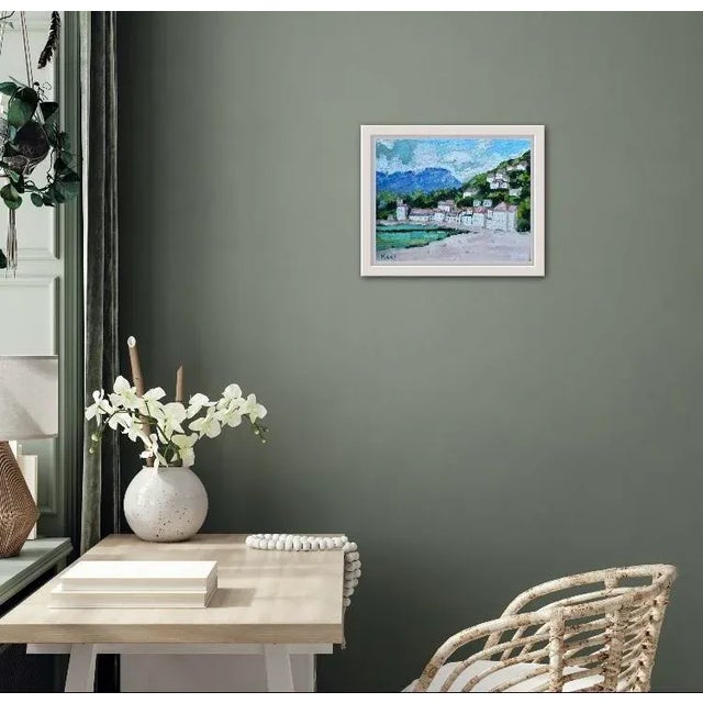 Contemporary Italy Seaside, Modern Impressionism Oil Painting For Sale - Image 3 of 9