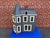 Gray Antique Wood Victorian Doll House With Working Glass Windows For Sale - Image 8 of 18
