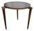 1960s Vintage Mid Century Laminate Top Round Side Accent Table For Sale