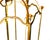 Neoclassical Antique Monumental-Sized Gilt Wrought Iron Hall Lantern For Sale - Image 3 of 6