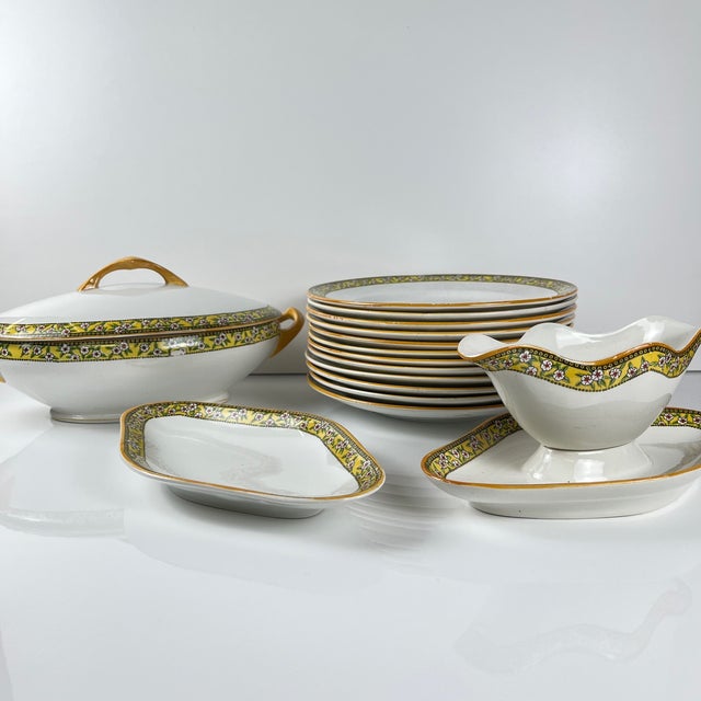 White Ironstone Yvonne Plates from Orchies, Early 20th Century, Set of 6 For Sale - Image 8 of 16
