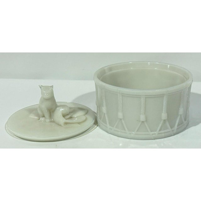 Glass Early 20th Century Portieux Vallerysthal Powder Jar For Sale - Image 7 of 7