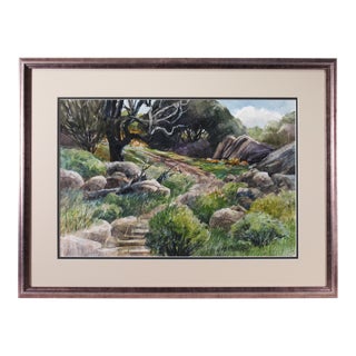 Gerald F. Brommer, Landscape with Trail, Circa 1980 For Sale