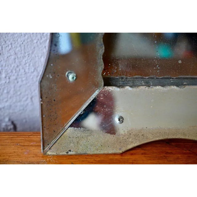 Large Patinated Venetian Mirror For Sale - Image 13 of 16