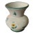 1970s Small Austrian Ceramic Vase With Floral Details For Sale