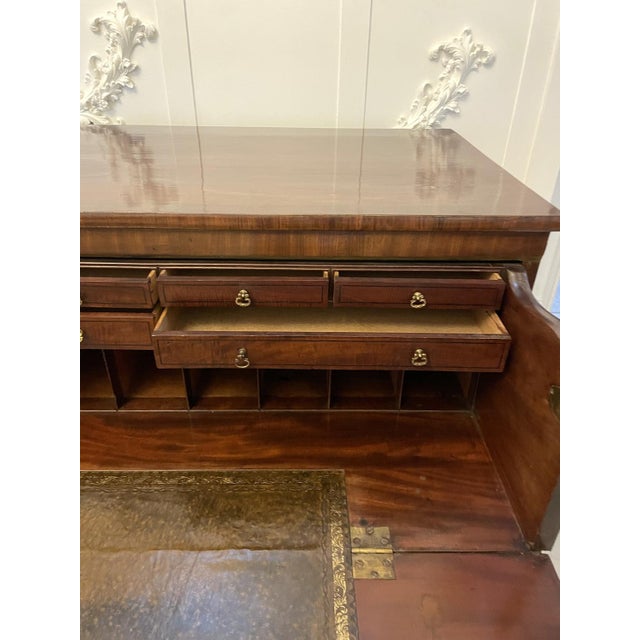 Antique George III Mahogany Secretaire Desk, 1800 For Sale - Image 14 of 18