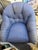 Linen 21st Century Vintage Designer Kravet Swivel Chair For Sale - Image 8 of 9