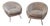 Lounge Chairs in Bouclé Fabric with Brass Feet, Italy, 1950s, Set of 2 For Sale