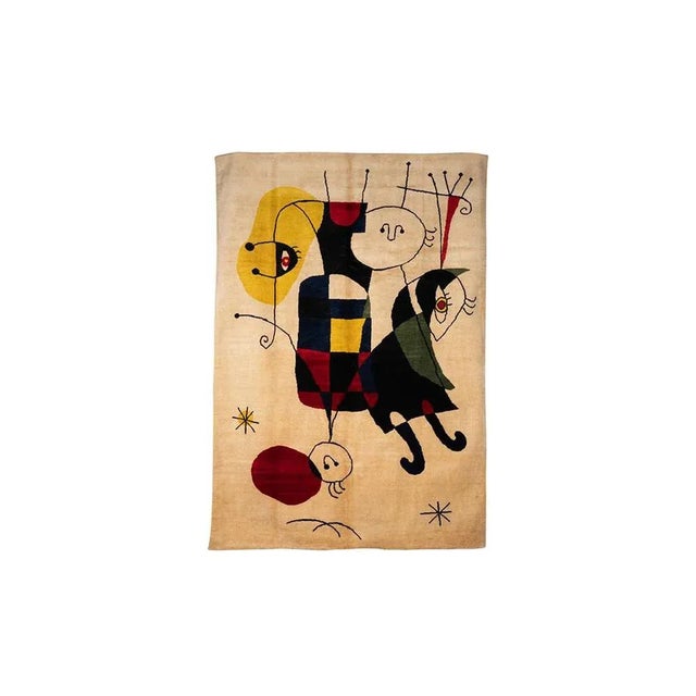 Textile Geometric Tapestry in Wool For Sale - Image 7 of 7