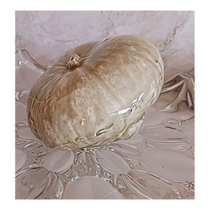 1990s Realistic Ceramic Gourd Ugly Pumpkin Art Glaze Kitsch Decor Thanksgiving Kitchen