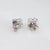 Contemporary C2002 Tiffany & Co Vannerie Diamond Stud Earrings 18k White Gold Signed Jewelry, A Pair For Sale - Image 3 of 4