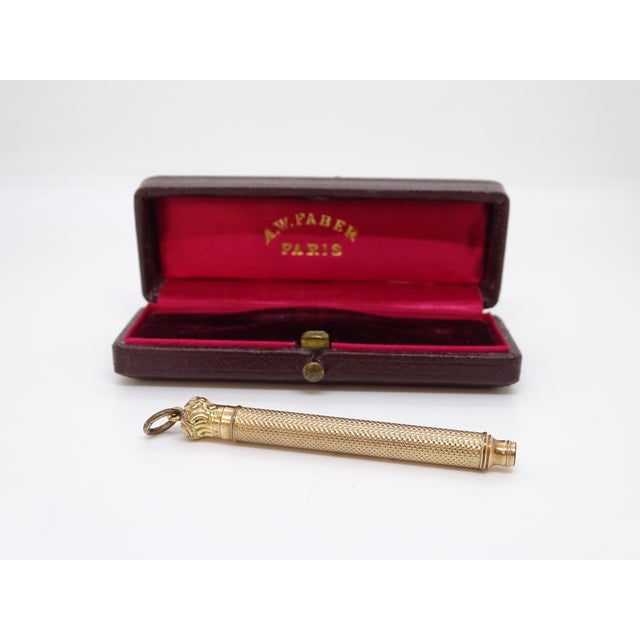 19th Century Gold-Plated Pencil Case from A. W. Faber, France For Sale - Image 12 of 18