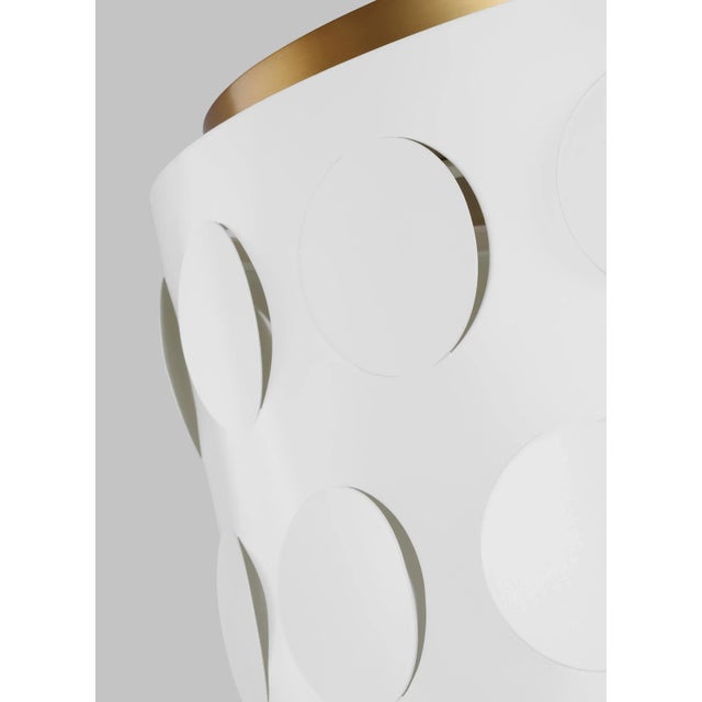 Kate Spade Kate Spade by Visual Comfort Studio Dottie Medium Flush Mount, Burnished Brass For Sale - Image 4 of 5