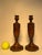 A Pair of English Traditional Empire Solid Oak Wood Candlesticks For Sale - Image 12 of 12