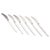 Metal Cypress Lunch Knives in Sterling Silver and Stainless Steel by Georg Jensen, 1940s, Set of 6 For Sale - Image 7 of 7