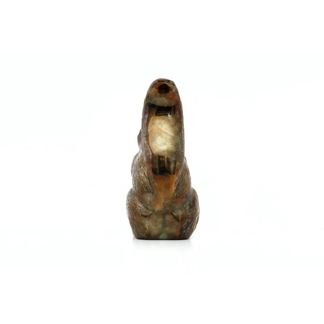Metal Vintage Large Brass Squirrel Figurine, Autumn Woodland Animal Decor For Sale - Image 7 of 9
