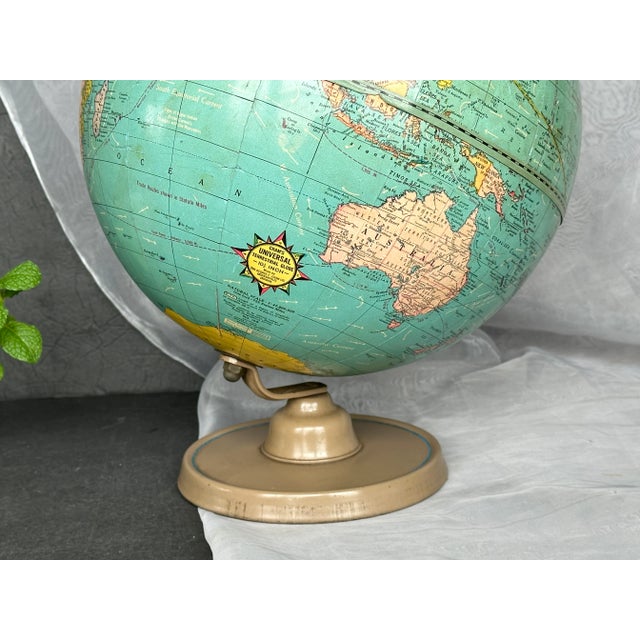 George F Cram Vintage World Globe For Sale - Image 12 of 12