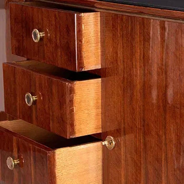 French Art Deco Style Period Buffet in Rosewood For Sale - Image 4 of 6