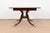Baker Furniture Style Georgian Banded Mahogany Pedestal Extension Dining Table, Newly Refinished For Sale - Image 11 of 12