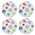 Contemporary Jewel White, 16" Round Pebble Placemats, Set of 4 For Sale - Image 3 of 3