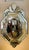 Antique French Venetian Style Etched and Beveled Glass Wall Mirror Circa 1920s For Sale - Image 4 of 12