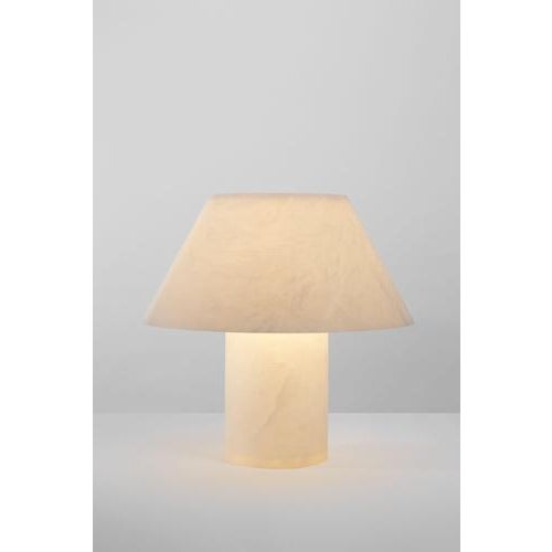 Petra m gr outdoor outdoor table lamp. Base and diffuser in alabaster. Dimmer placed in the electrical cord. By jordi...