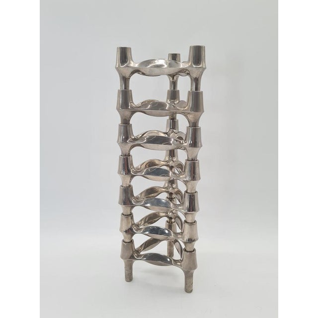 Space Age Modular Candleholders by Nagel Stoff, 1970s, Set of 7 For Sale - Image 9 of 9