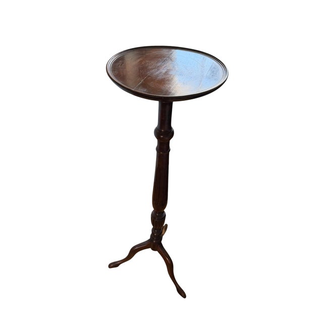 Antique Georgian Mahogany Torchère Stand, 1900 For Sale - Image 9 of 12