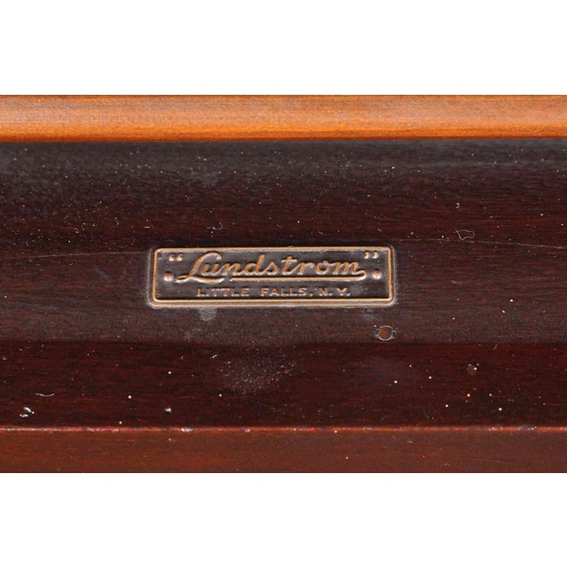 Traditional Antique Lundstrom Wooden Barrister Bookcase For Sale - Image 3 of 16