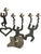 Black 1990s Modernist Cut Steel Art Menorah Dancing Figures For Sale - Image 8 of 12