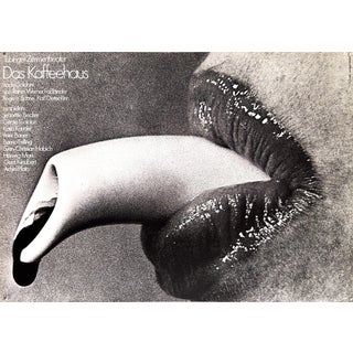 The Coffee House Tübingen Chamber Theatre Original Theatre Poster by Frieder & Renate Grindler, 1969 For Sale