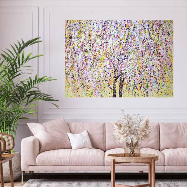 Plastic Blooming Tree. Original Contemporary Painting For Sale - Image 7 of 12