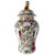 A striking mid-to-late 20th-century Chinese export porcelain Rose Medallion temple jar featuring rich hand-painted...