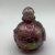 Glass Hand Blown Purple Iridescent Art Glass Perfume Bottle With Lid For Sale - Image 7 of 12