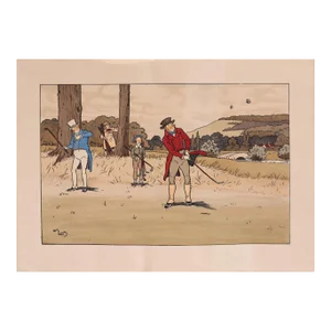 1920's French Art Deco Golf Poster (On the Fairway)