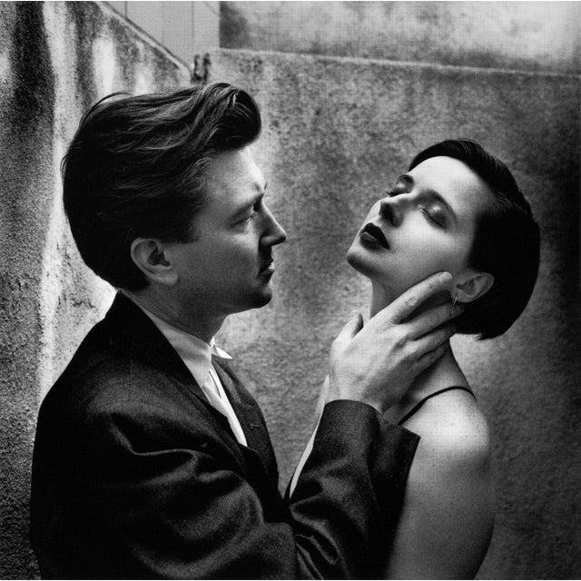 "David Lynch & Isabella Rossellini, Los Angeles, 1988" 16" x 20" Vintage Silver Gelatin Print by Helmut Newton Helmut...