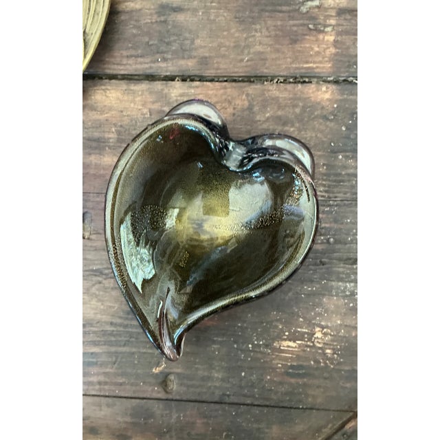 Coffee Vintage Italian Murano Glass Bowl For Sale - Image 8 of 12