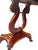 Gray Vintage Neoclassical Lyre-Base Marble-Top Accent Table For Sale - Image 8 of 11