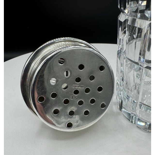 Mid-Century Modern Hawkes Cut Glass Cocktail Shaker & Pitcher - Set of 2 For Sale - Image 3 of 12