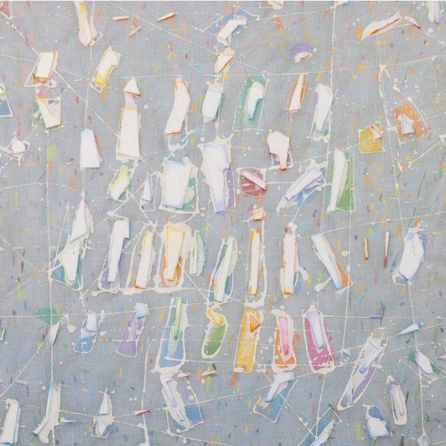 Elfi Schuselka (Austrian, b. 1940), "Roundabout", Acrylic on Tarlatan with foamcore elements, 1982, signed to the verso,...