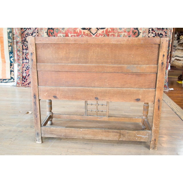 Early 20th Century Danish Bench with Kilim Upholstered Cushion For Sale - Image 9 of 14
