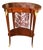 Italian Style Wood Side Table – Copper Finish With Gold Leaf Accents, Elegant Design For Sale
