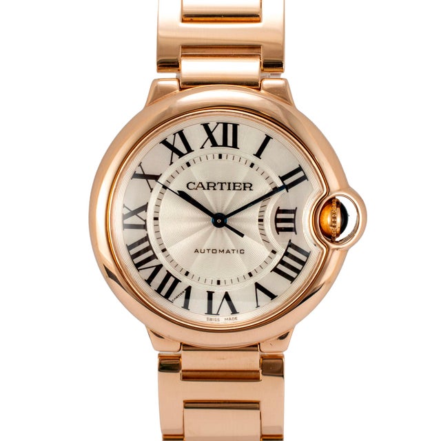 Brand: Cartier Gender: Unisex Metal Type: 18K Rose Gold Diameter: 36.00 mm Weight: 139.13 grams CARTIER 18K rose gold,...