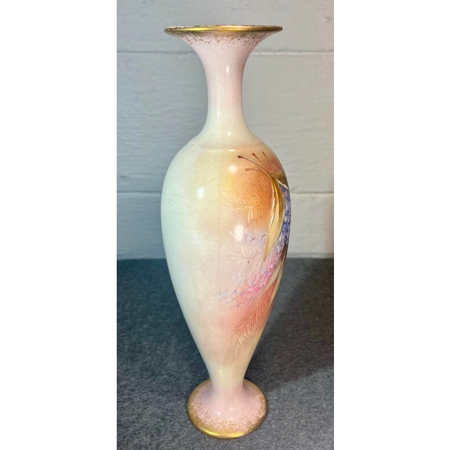 Late 20th Century Imperial Bonn Hand Painted Porcelain Vase For Sale In Orlando - Image 6 of 11