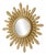 Convex Sunburst Mirror in Gold Resin For Sale